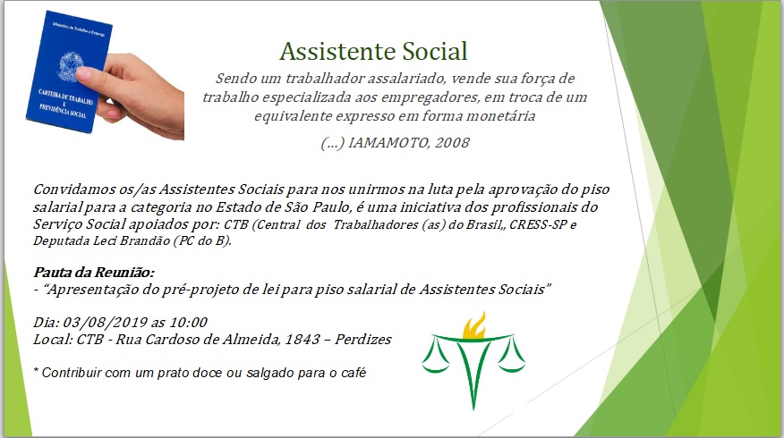 Cress para a Base: Carta Aberta aos/às assistentes sociais e aos